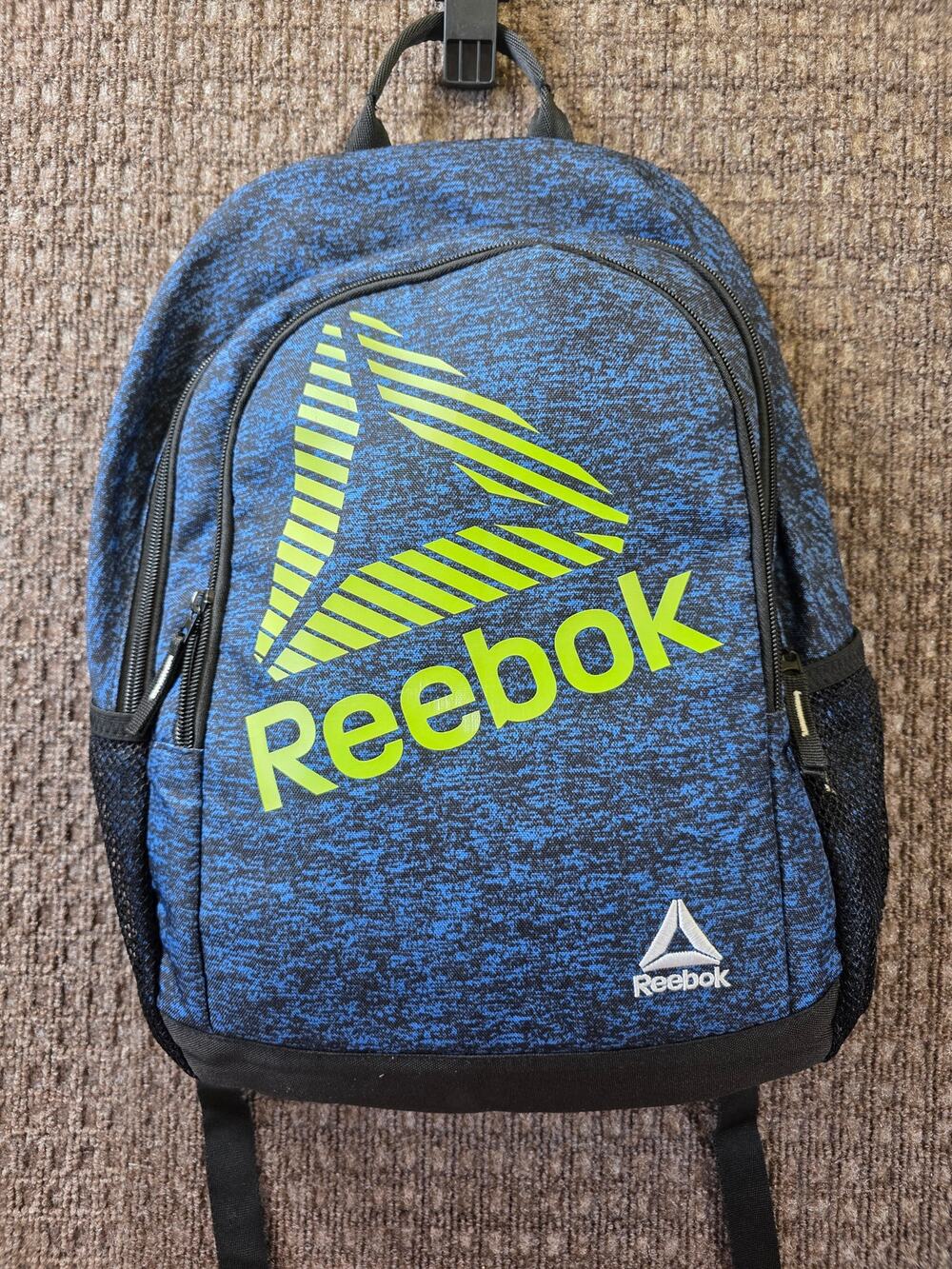 Reebok Unisex Lightweight, Durable, Water-Resistant Backpack - Blue & Yellow